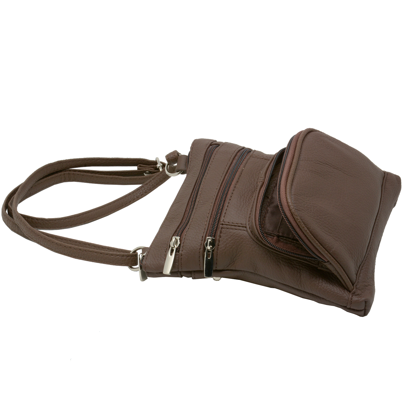 Leather Shoulder Bag Handbag Purse Cross Body Organizer Wallet Multi